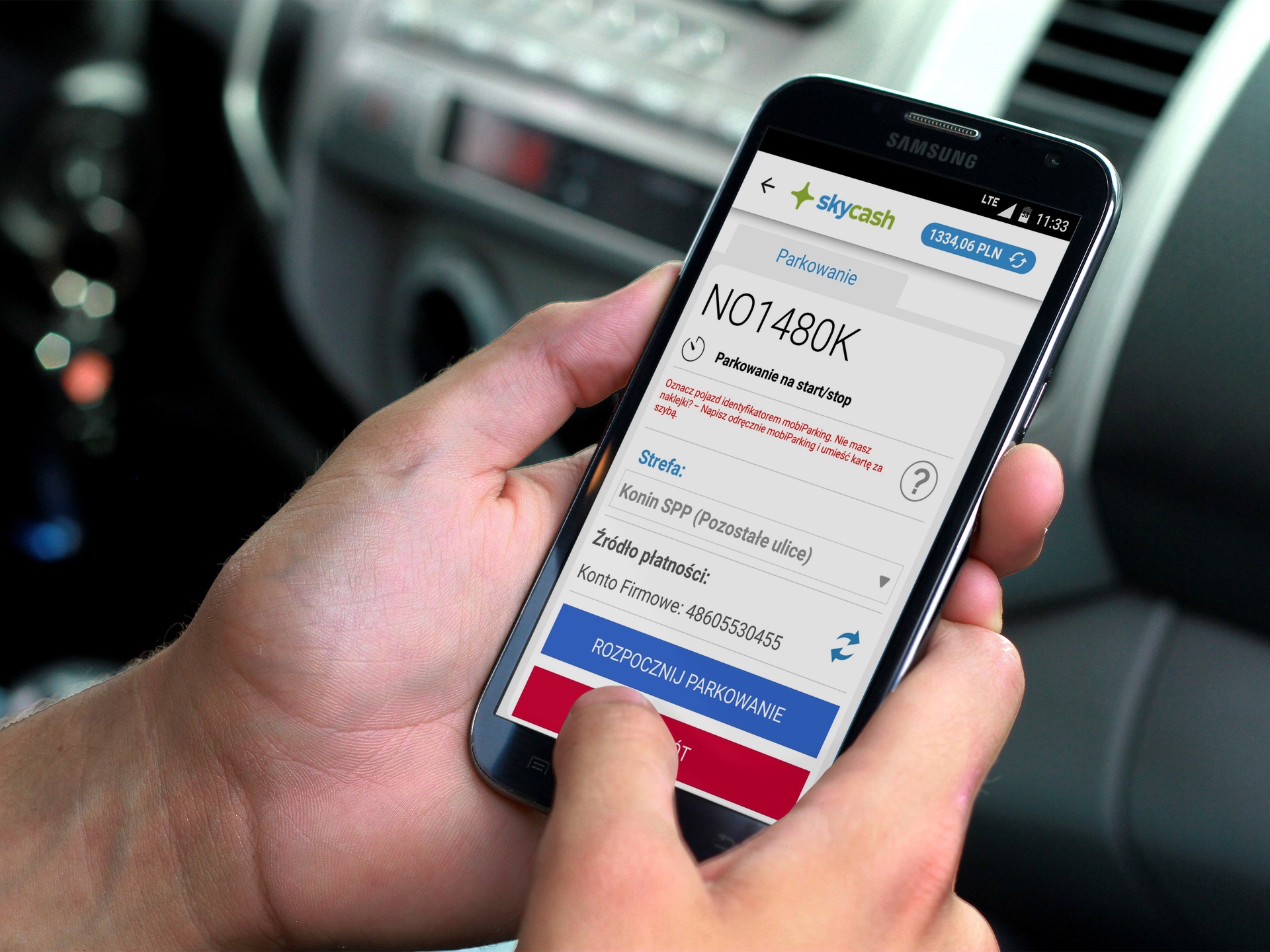 SkyCash z płatnościami za parkowanie w 40 miastach