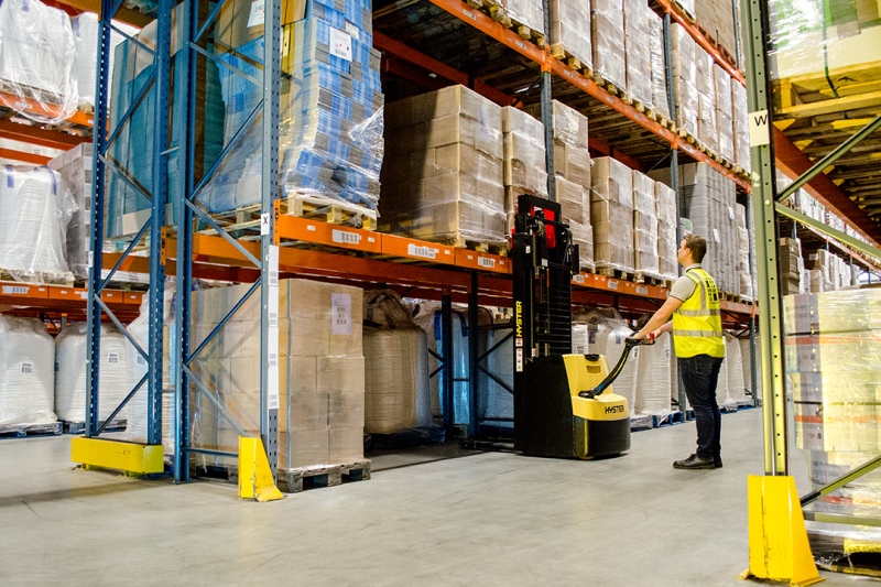 Nowy mocny prowadzony wózek podnośnikowy Hyster (a)