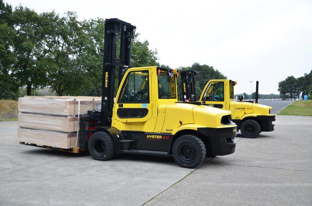 Hyster J8 Lithium ION truck on test at the Hyster HUB