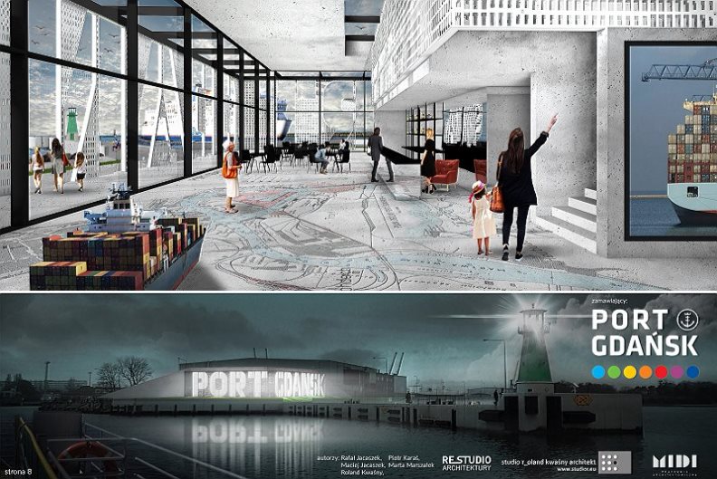 Port Gdańsk - wizualizacja wnętrza