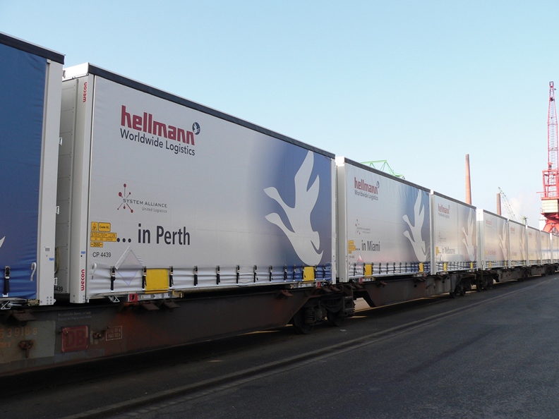 Pociąg z kontenerami