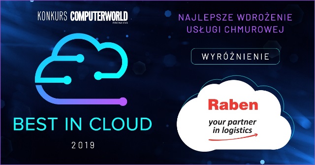 Raben wyróżniony w Best in Cloud 2019