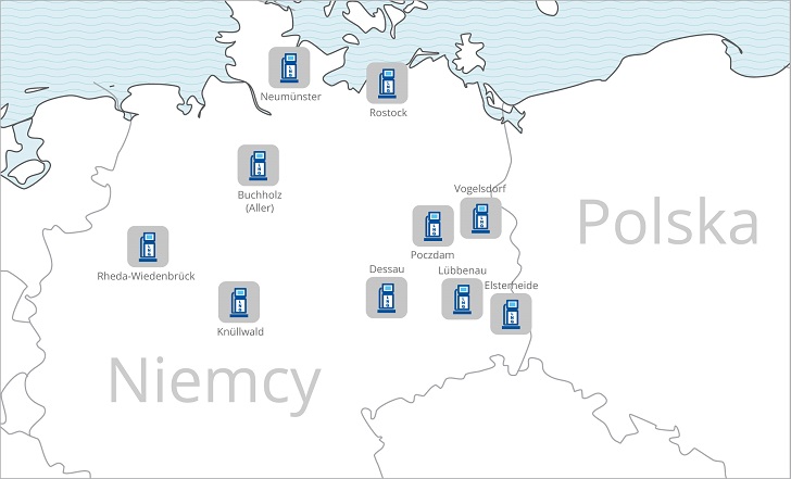 Rośnie sieć stacji LNG Novatek w Niemczech